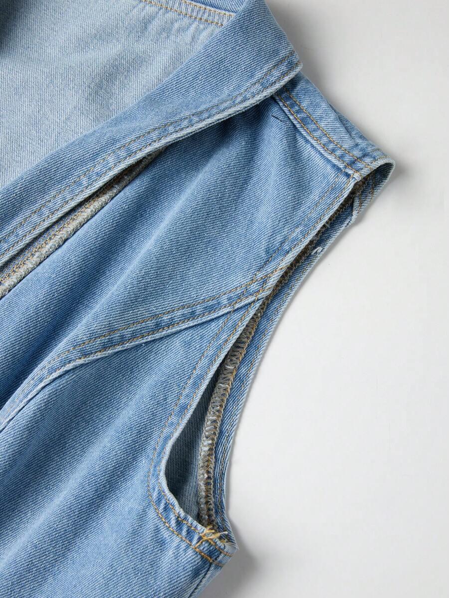 NIEBIESKI KOMBINEZON JEANS