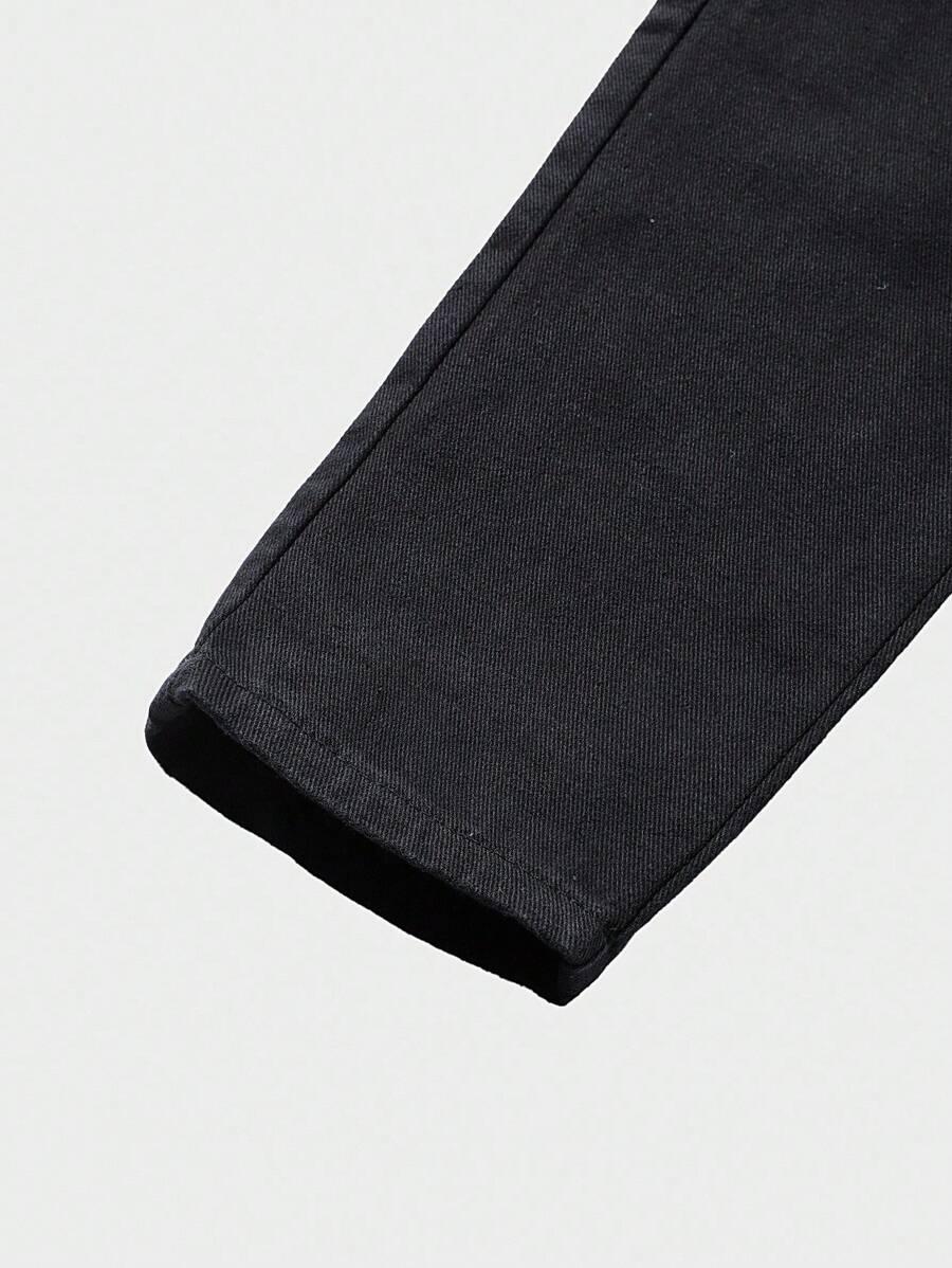 CZARNE SPODNIE JEANS