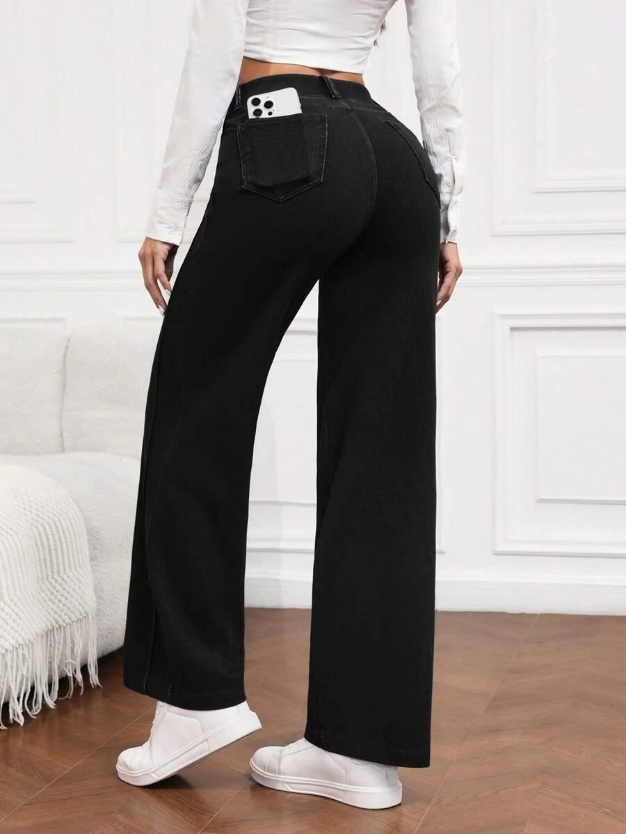 CZARNE SPODNIE CASUAL