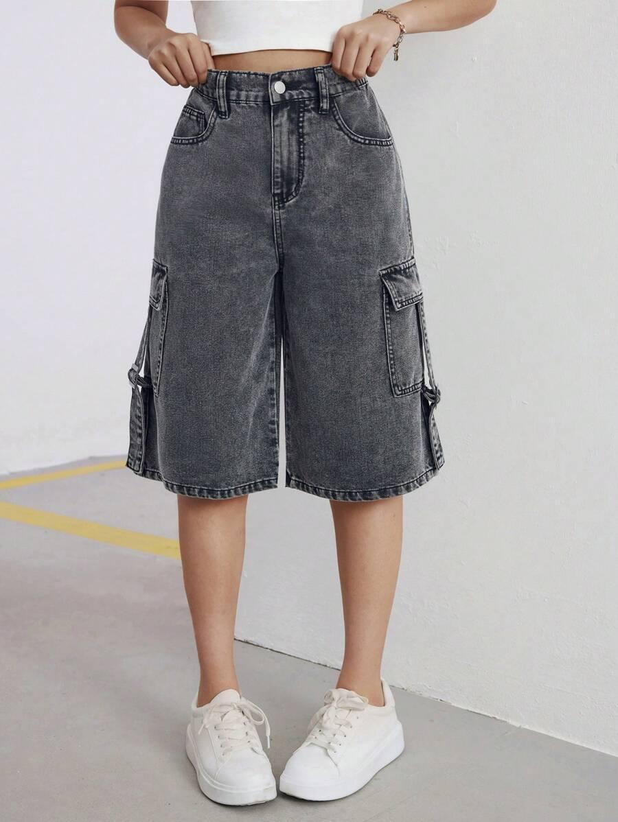 spodenki jeans kieszenie