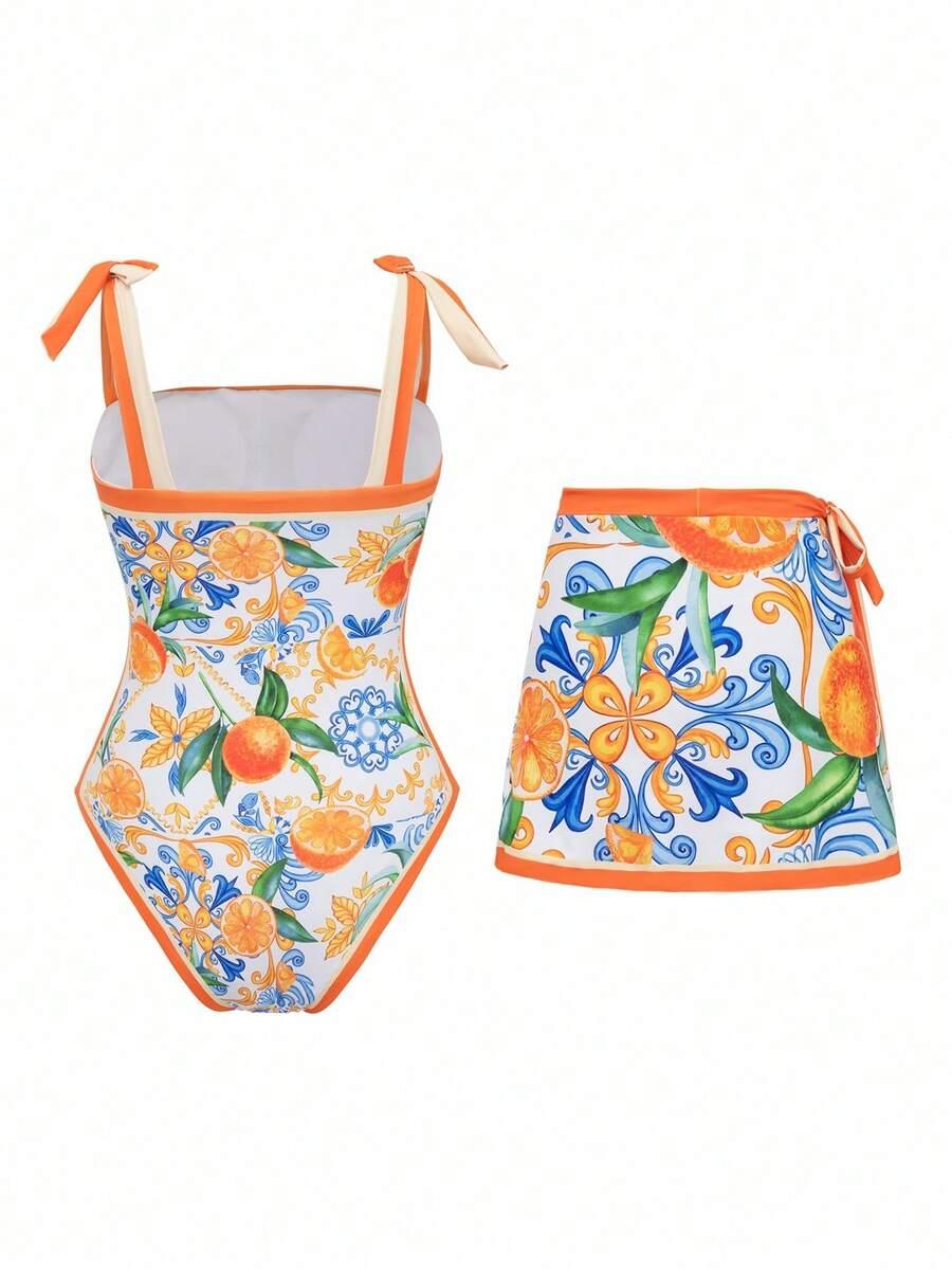 JEDNOCZĘŚCIOWY STRÓJ KĄPIELOWY SARONG KOMPLET