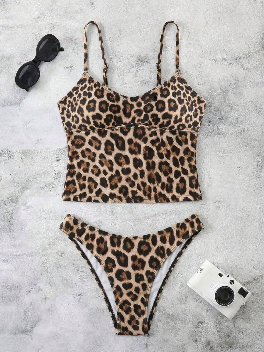 DWUCZĘŚCIOWY STRÓJ KĄPIELOWY ANIMAL PRINT