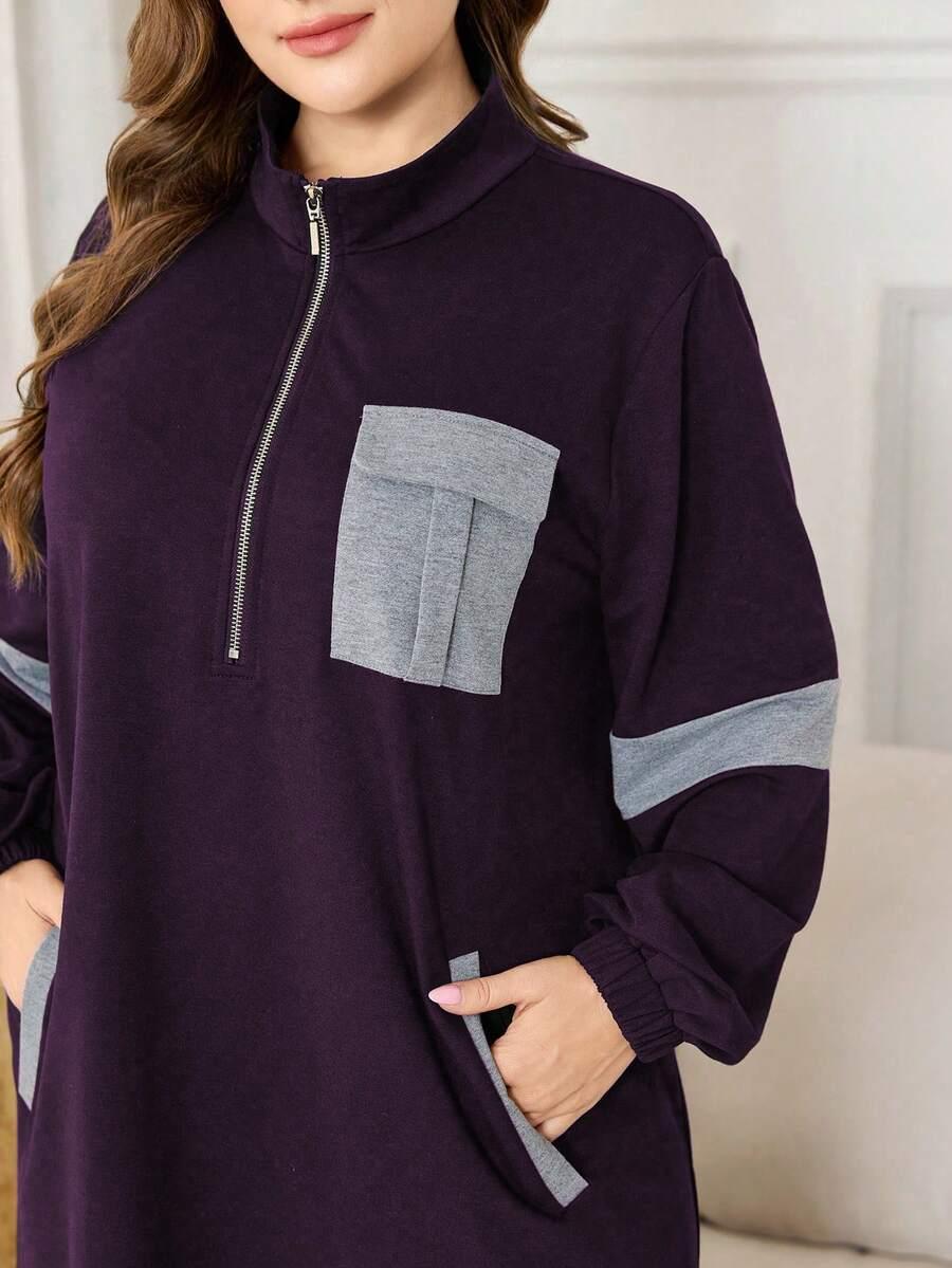 fioletowy komplet bluza spodnie