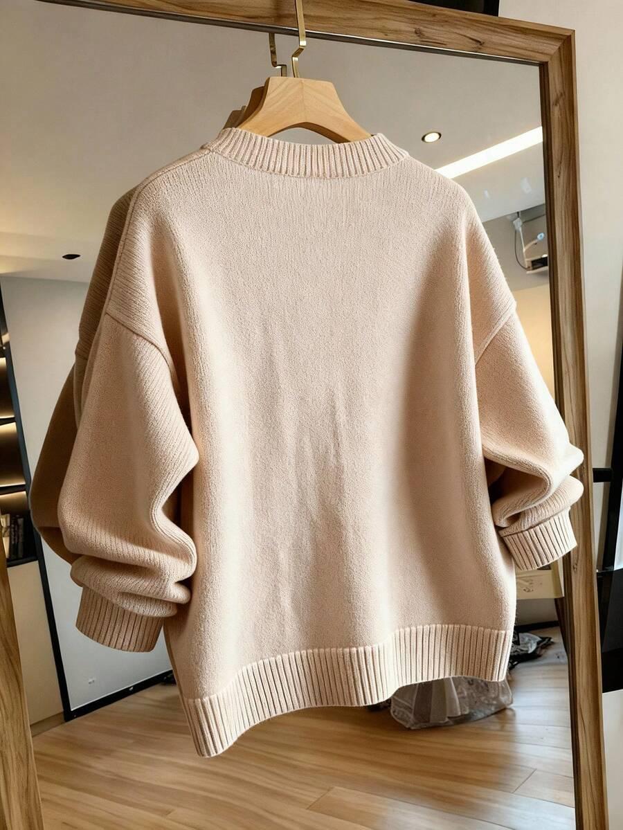 sweter haft kwiaty