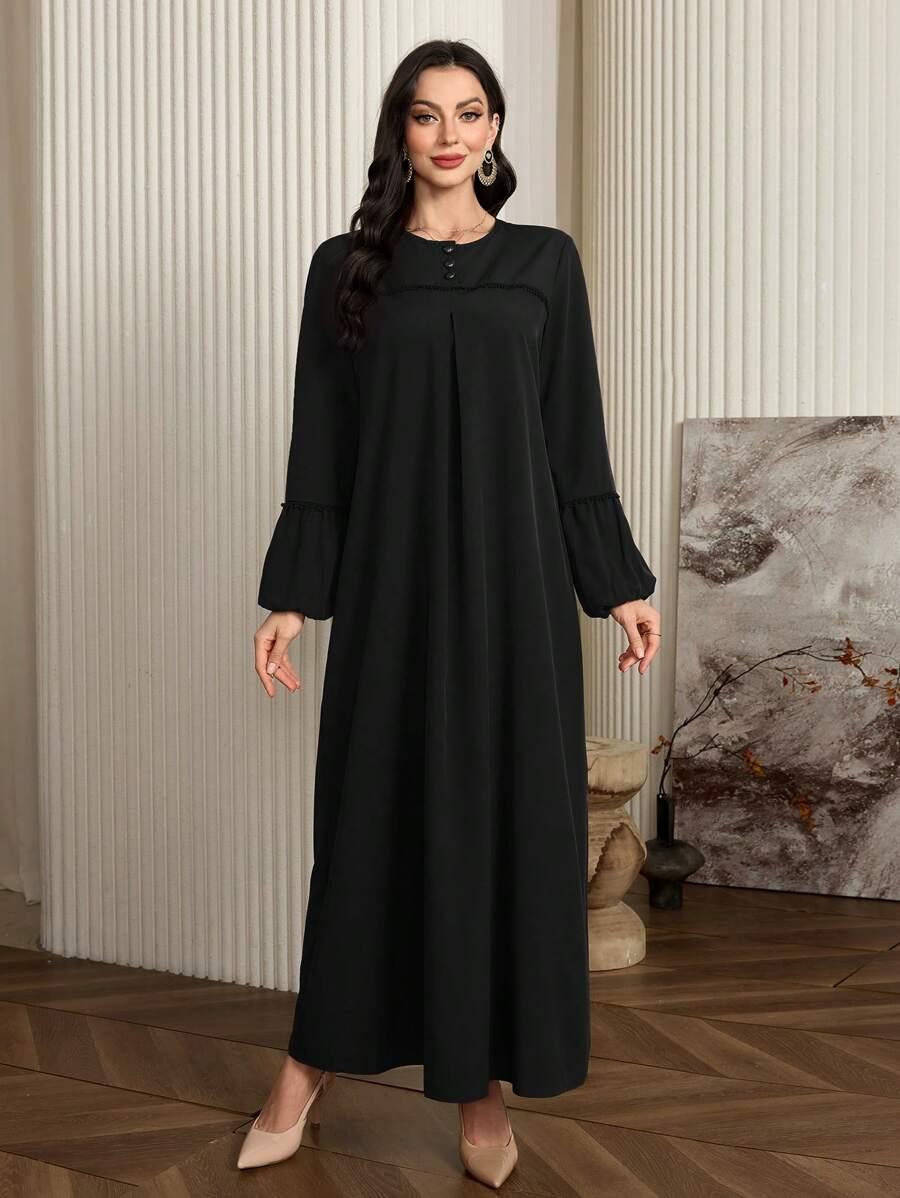 CZARNA MAXI SUKIENKA 