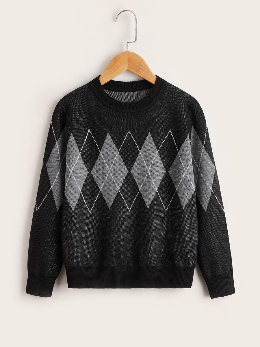 sweter dzianina wzór 