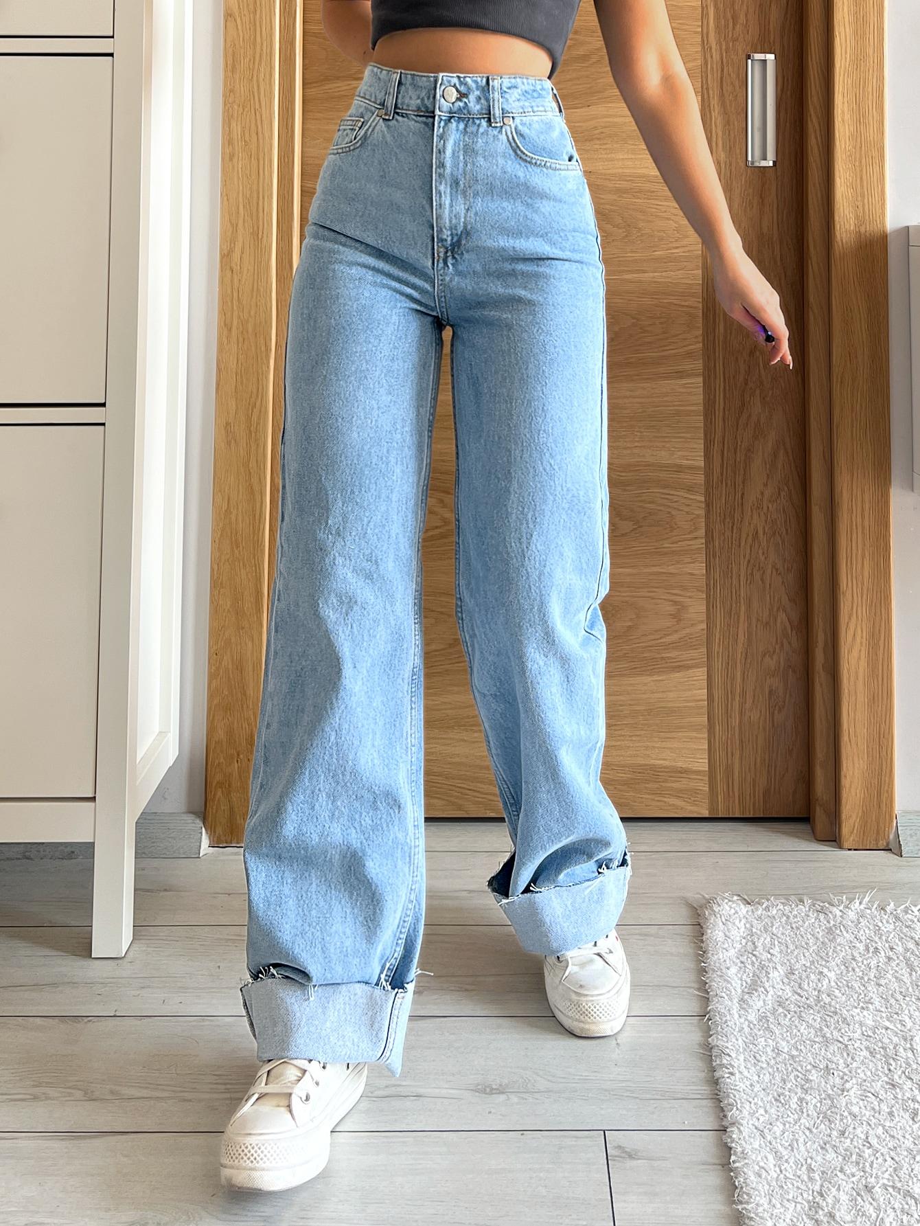 NIEBIESKIE SPODNIE JEANS 