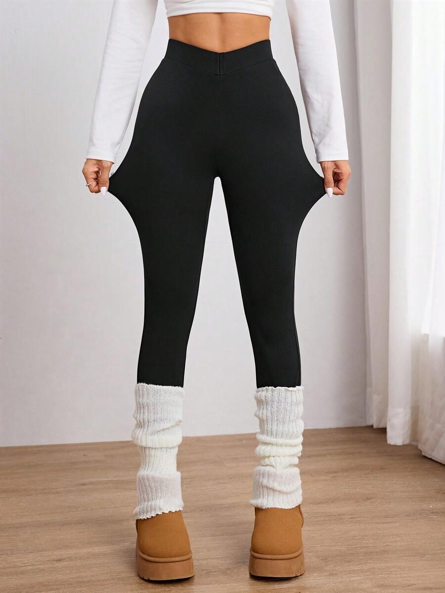 CZARNE LEGGINSY WYSOKI STAN