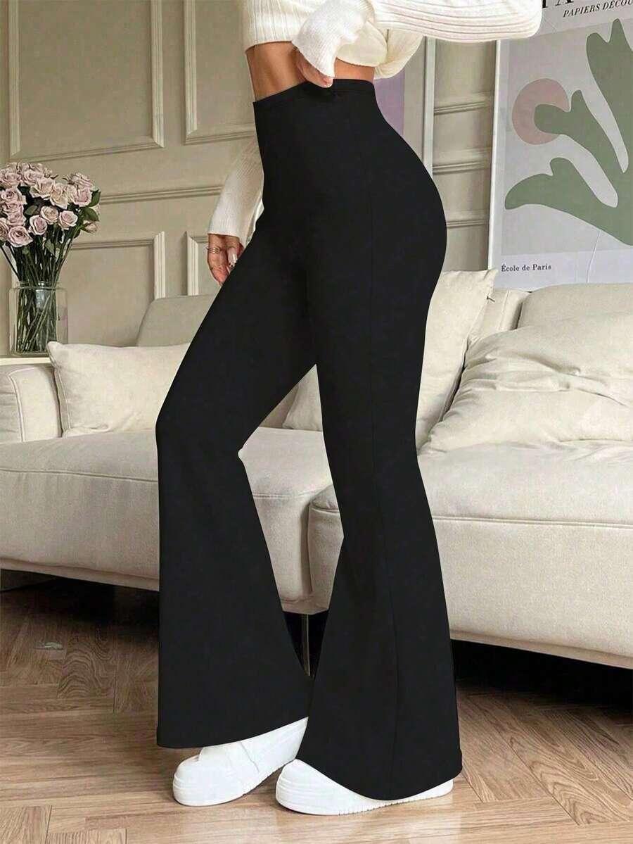 czarne spodnie z gumką w pasie 2-pack