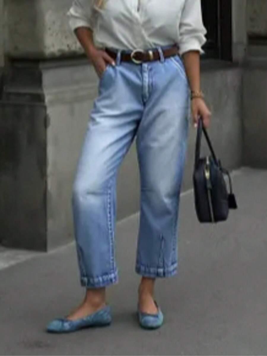 NIEBIESKIE SPODNIE JEANS