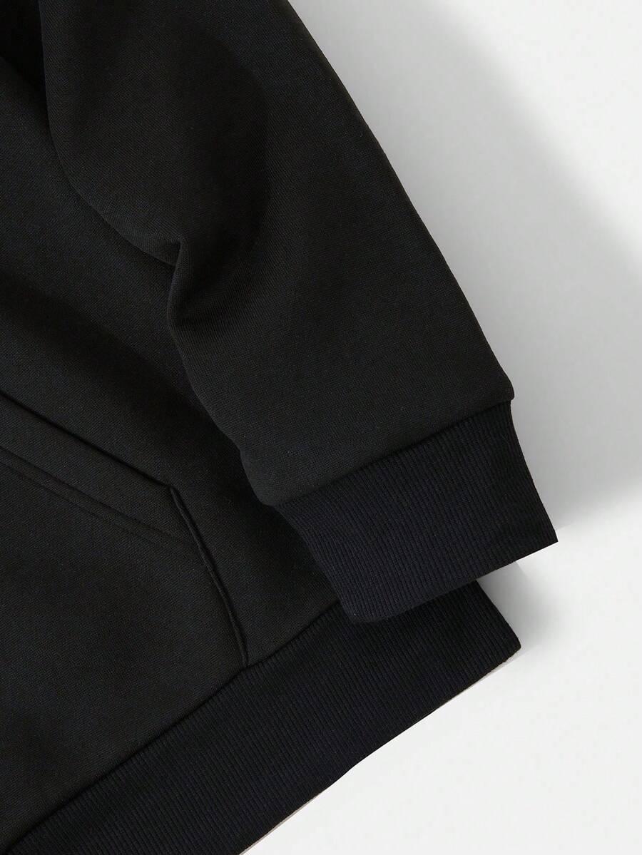 CZARNA BLUZA KAPTUR 