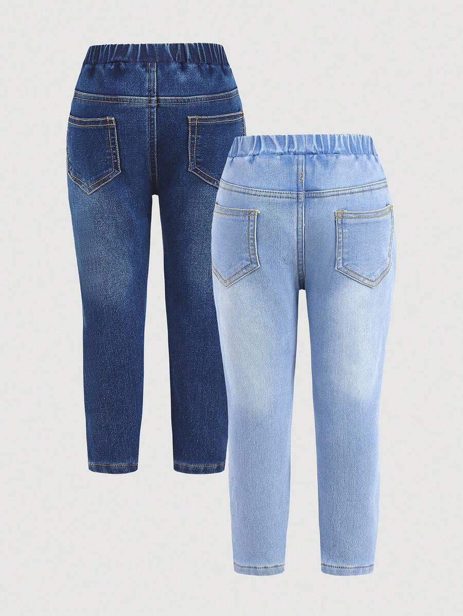 niebieskie ocieplane spodnie jeans