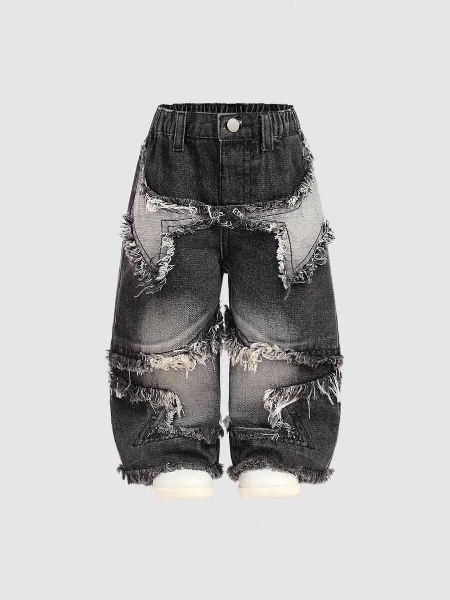 SPODNIE JEANSOWE ripped