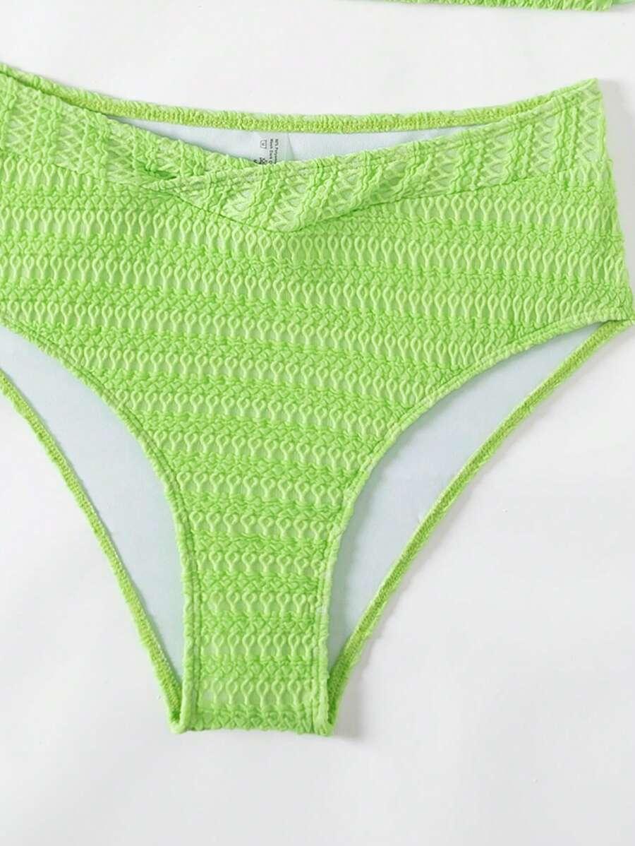 zielone dwuczęściowe bikini tekstura