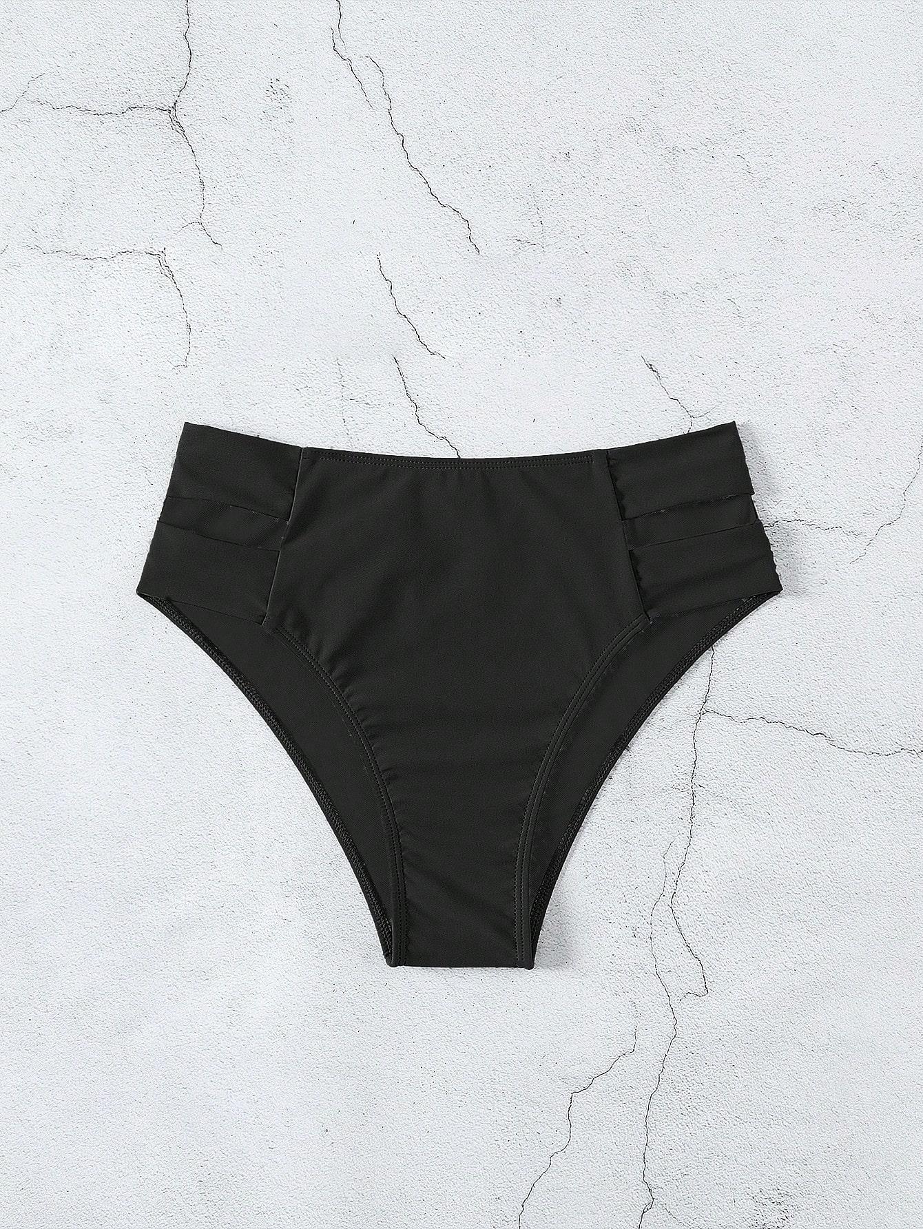 czarny dół od bikini wycięcie 