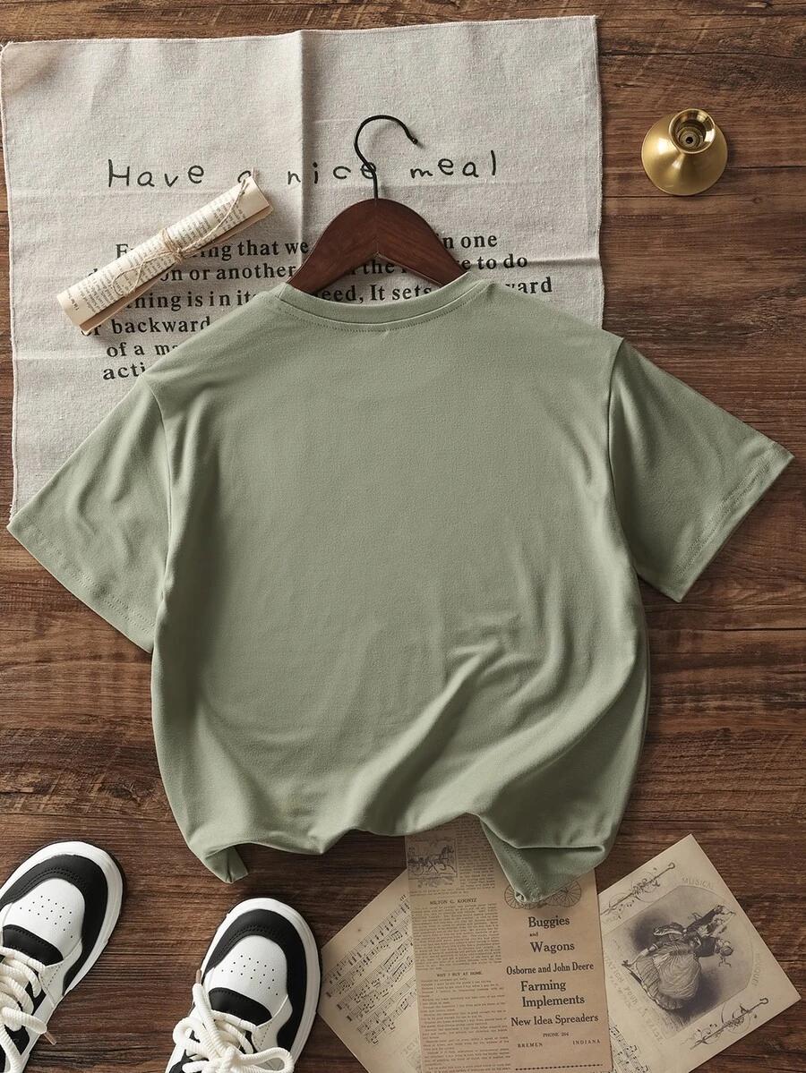 ZIELONY T-SHIRT BASIC