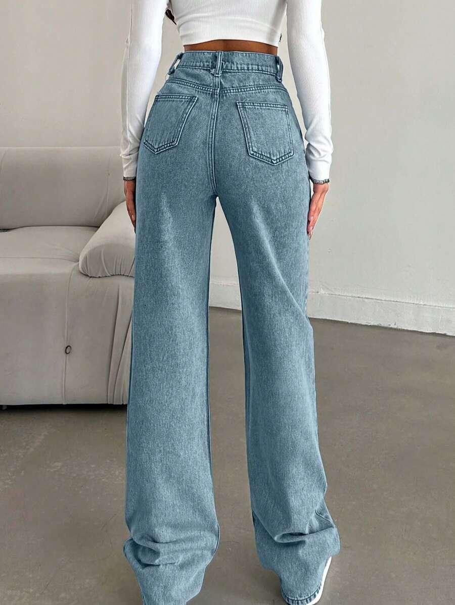 NIEBIESKIE SPODNIE JEANS