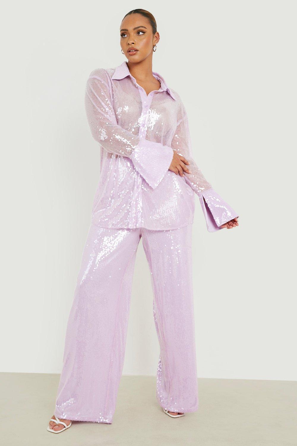 ELEGANCKIE SPODNIE DAMSKIE WYSOKI STAN CEKINY 