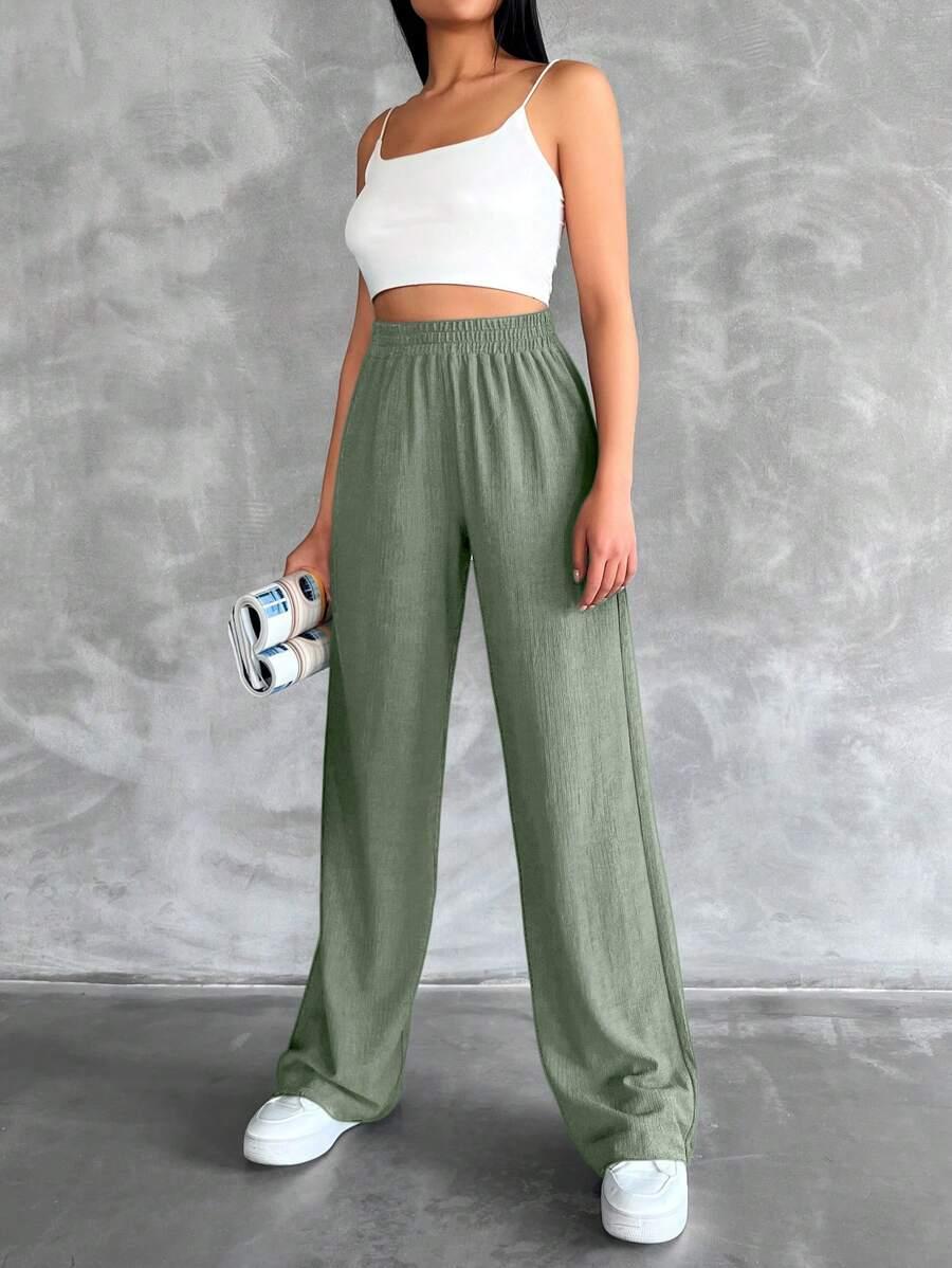 ZIELONE SPODNIE CASUAL