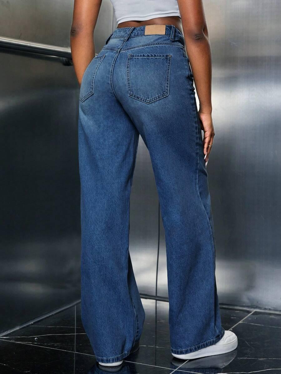 NIEBIESKIE SPODNIE JEANS