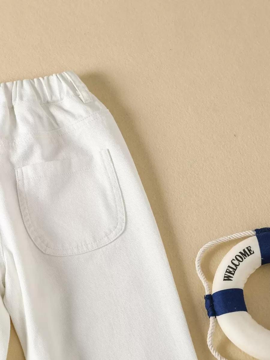 BIAŁE SPODNIE JEANS