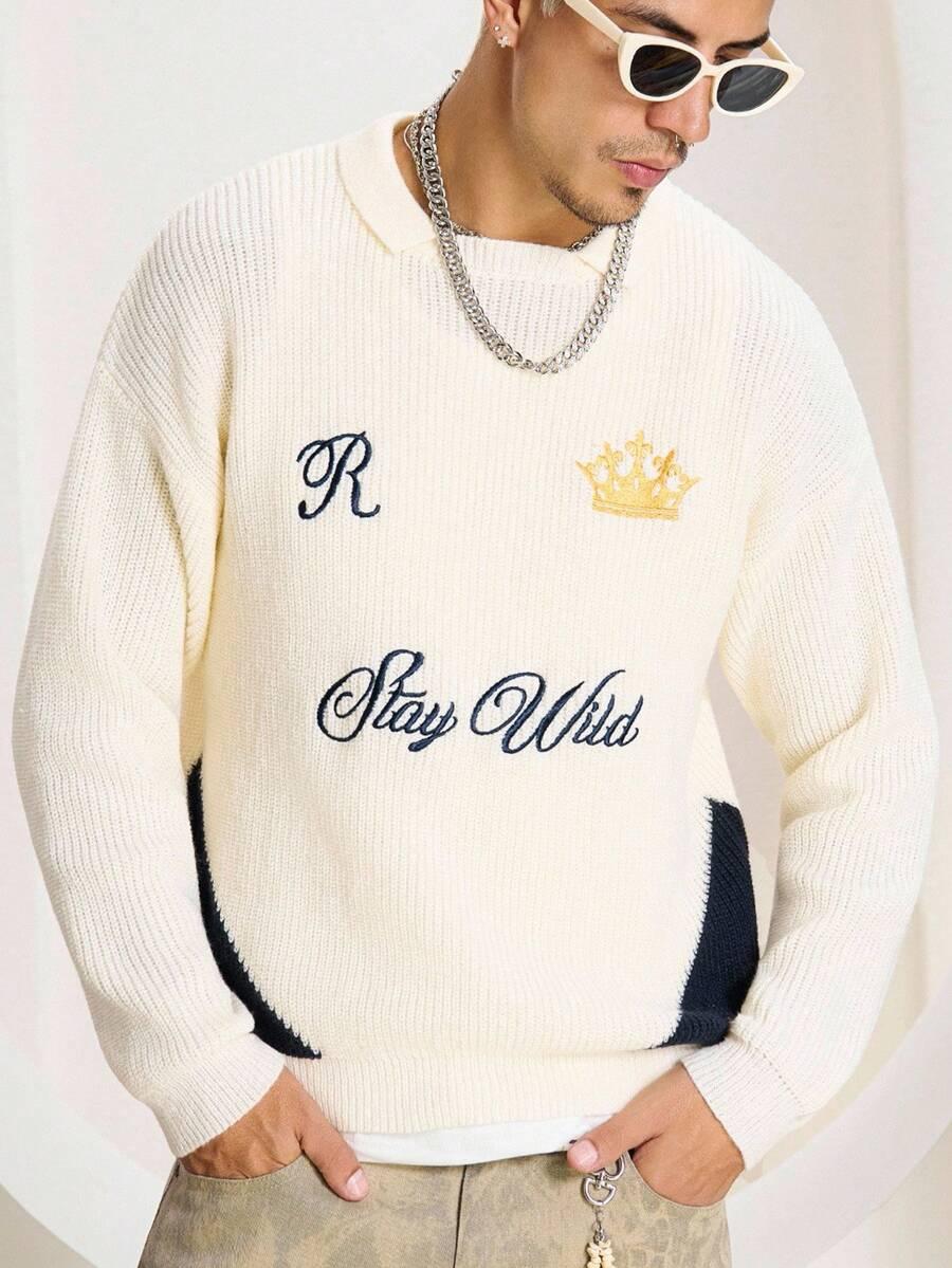 SWETER Z DŁUGIM RĘKAWEM Z NAPSIEM