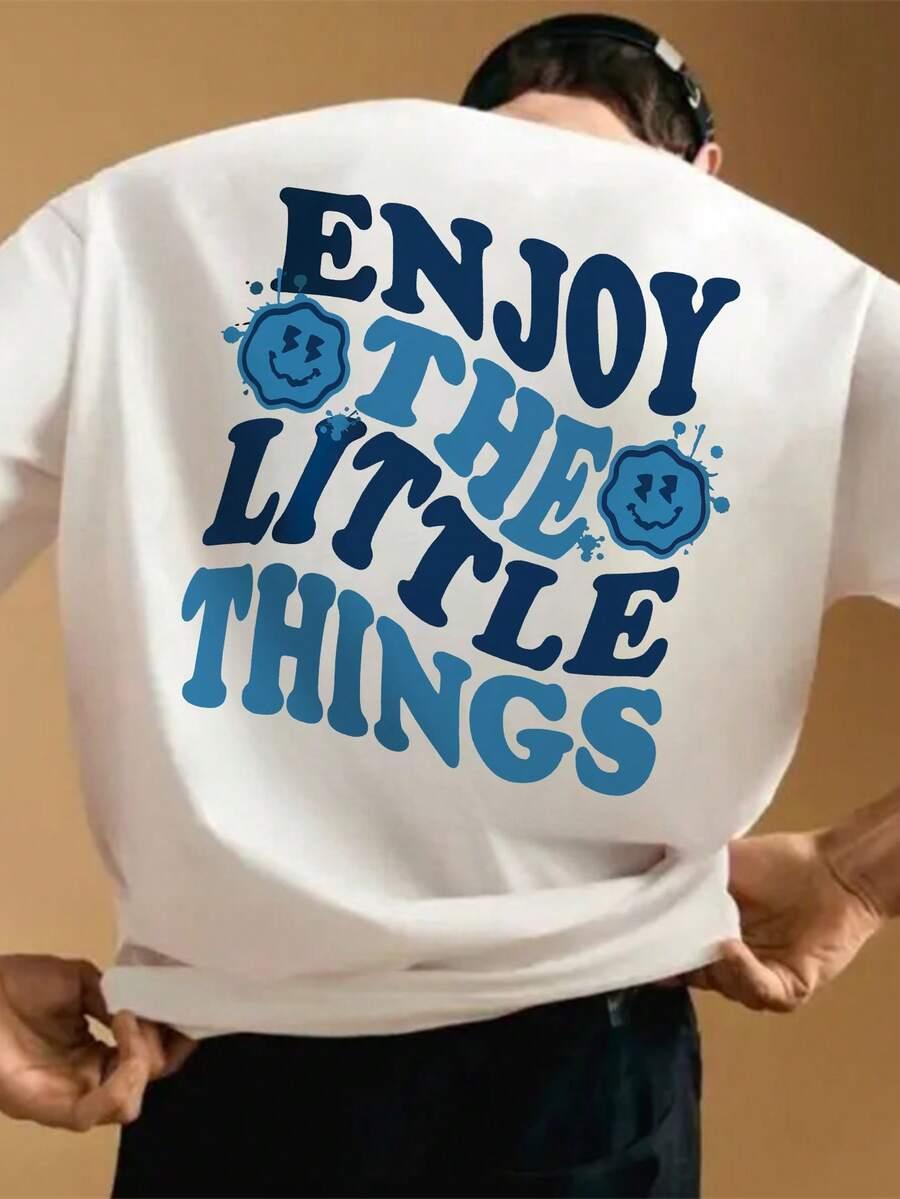 biały t-shirt print