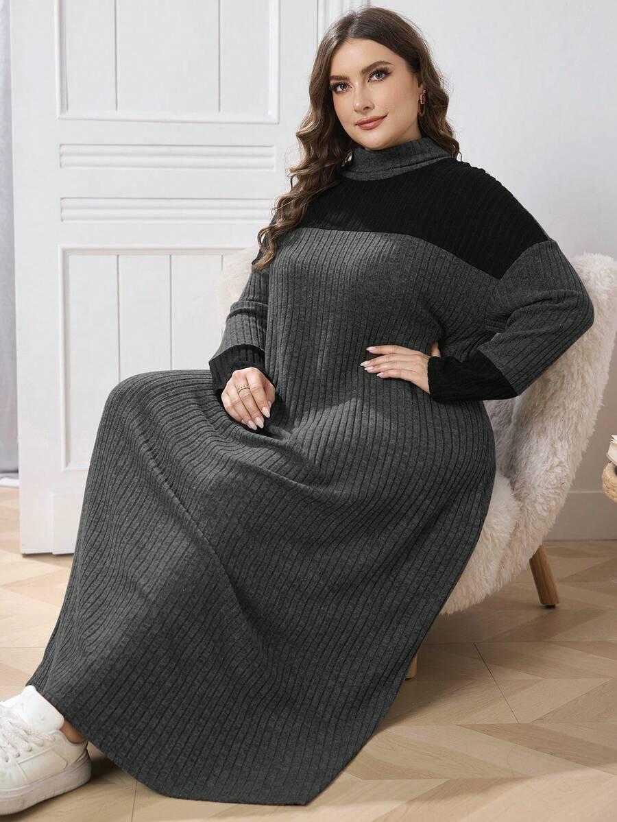SZARA MAXI SUKIENKA 