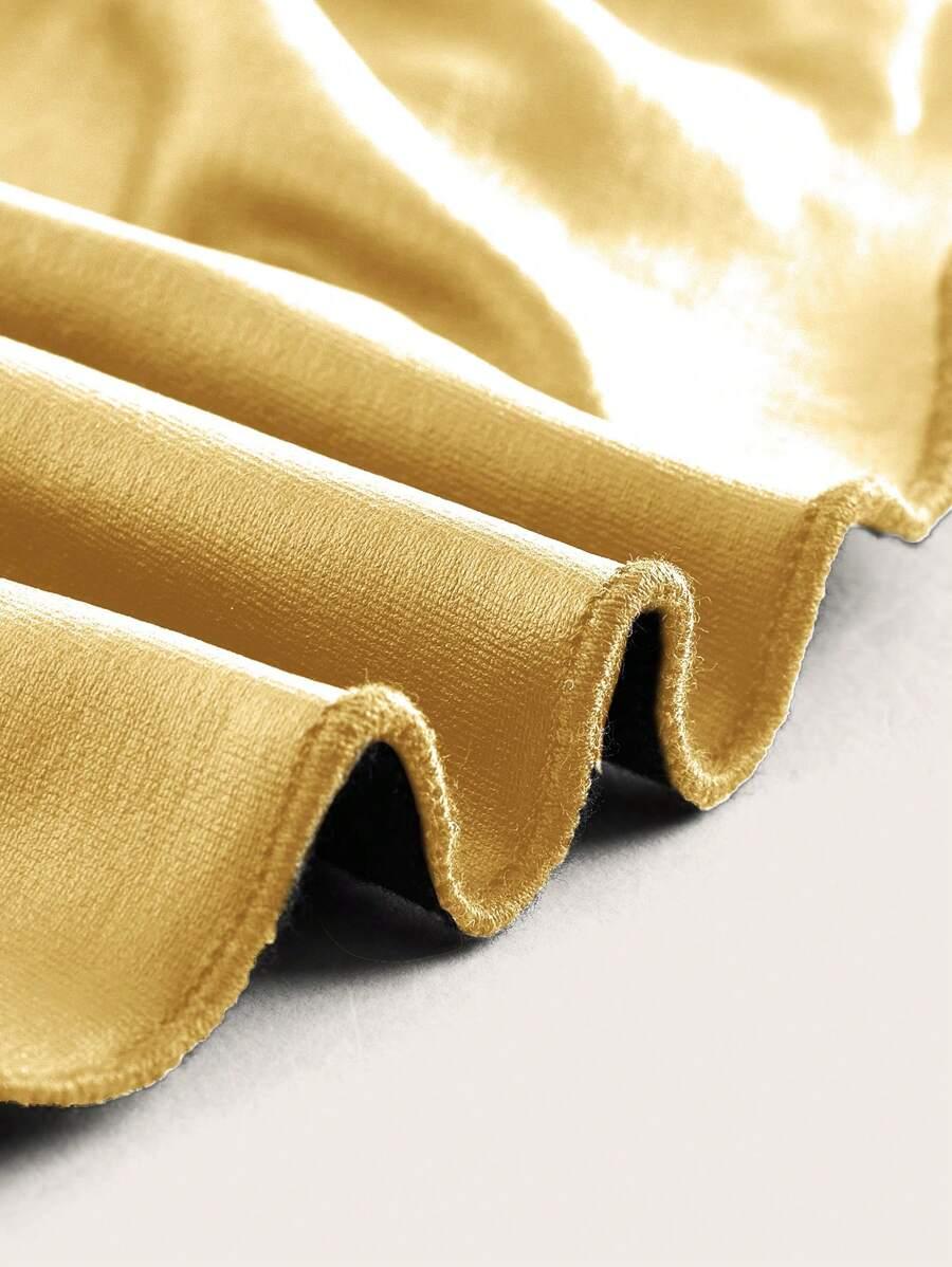 ZŁOTY CROP TOP MARSZCZENIE