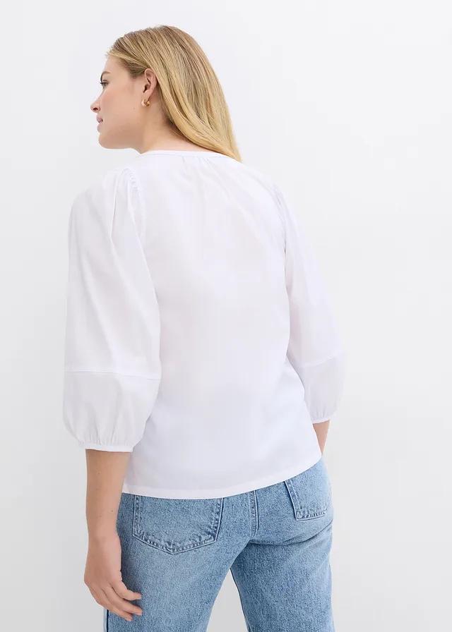BIAŁA BLUZKA V NECK 