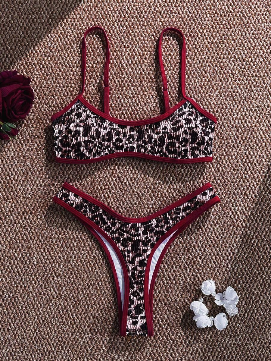 DWUCZĘŚCIOWY STRÓJ KĄPIELOWY ANIMAL PRINT