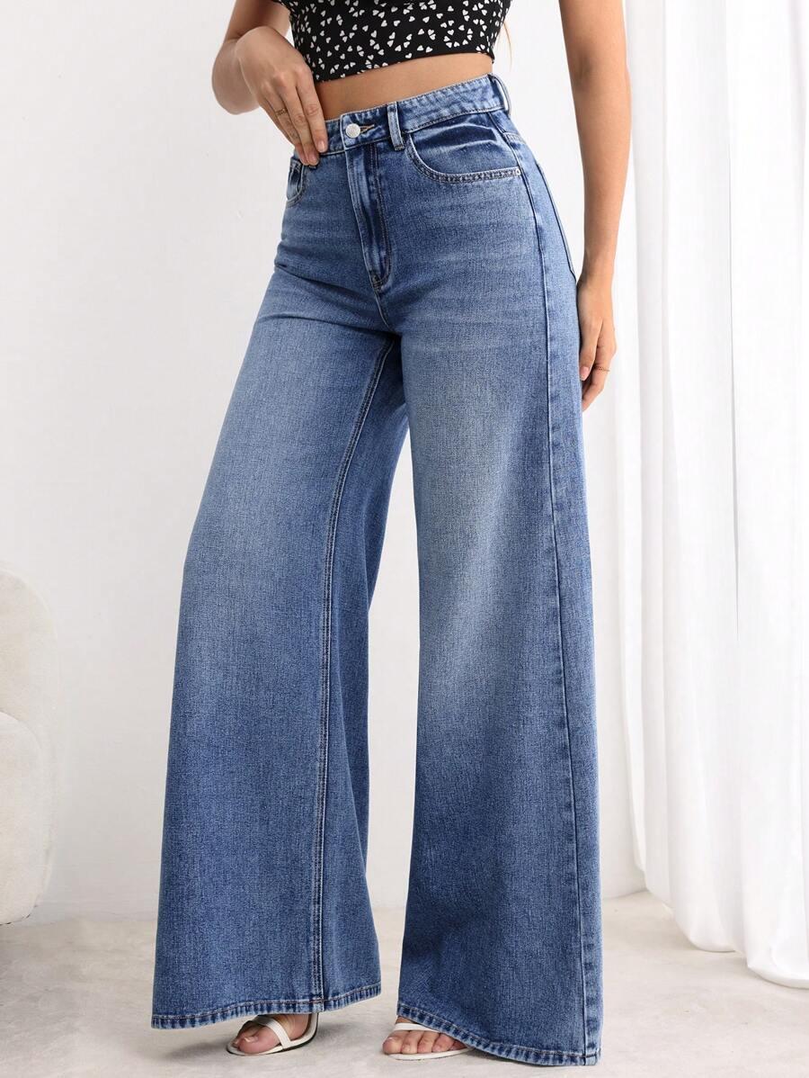NIEBIESKIE SPODNIE JEANS