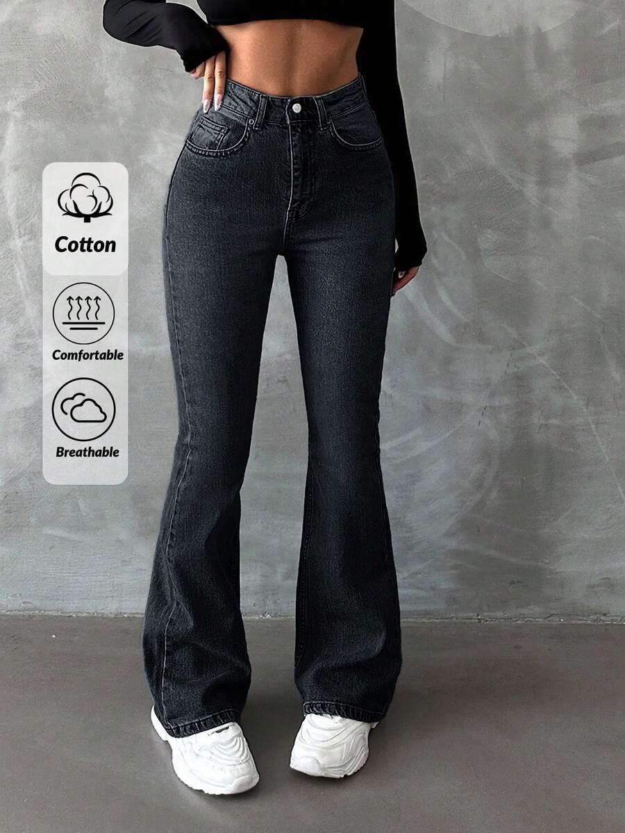 SPODNIE JEANS WYSOKI STAN