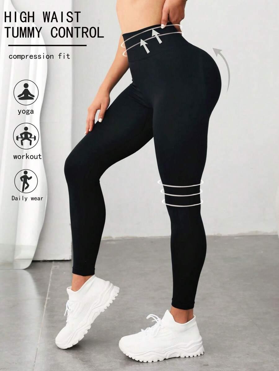 CZARNE LEGGINSY WYSOKI STAN