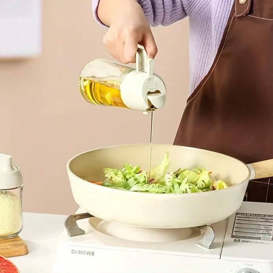 szklana butelka na olej 2w1 470ml