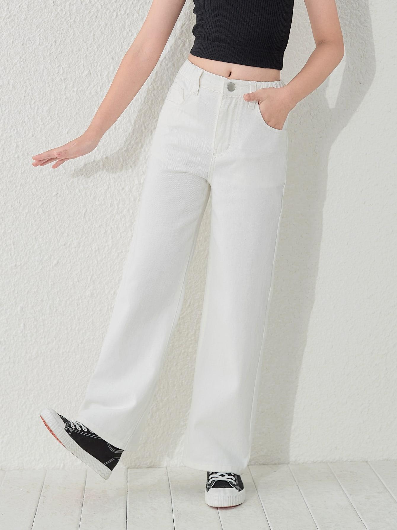 białe spodnie jeans