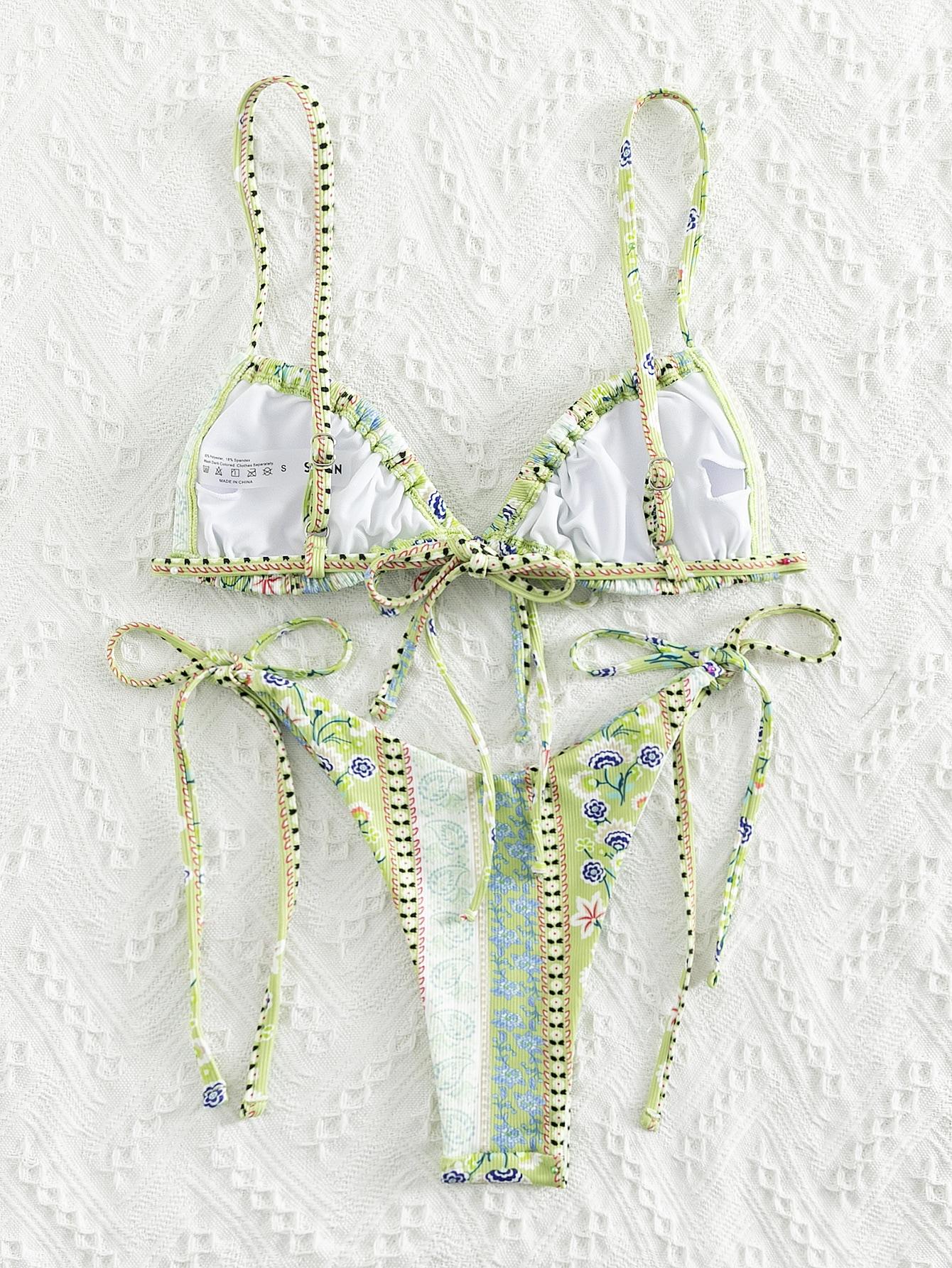 góra od bikini WZÓR KWIATY