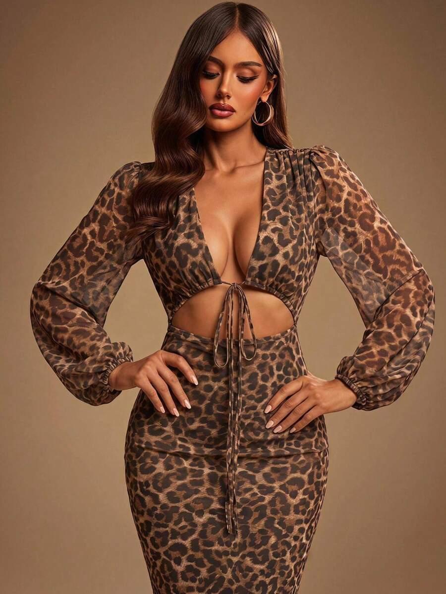 maxi sukienka animal print