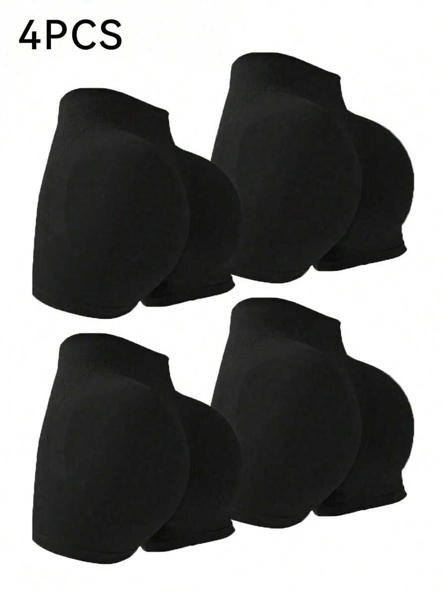 czarne spodenki sportowe 4-pack