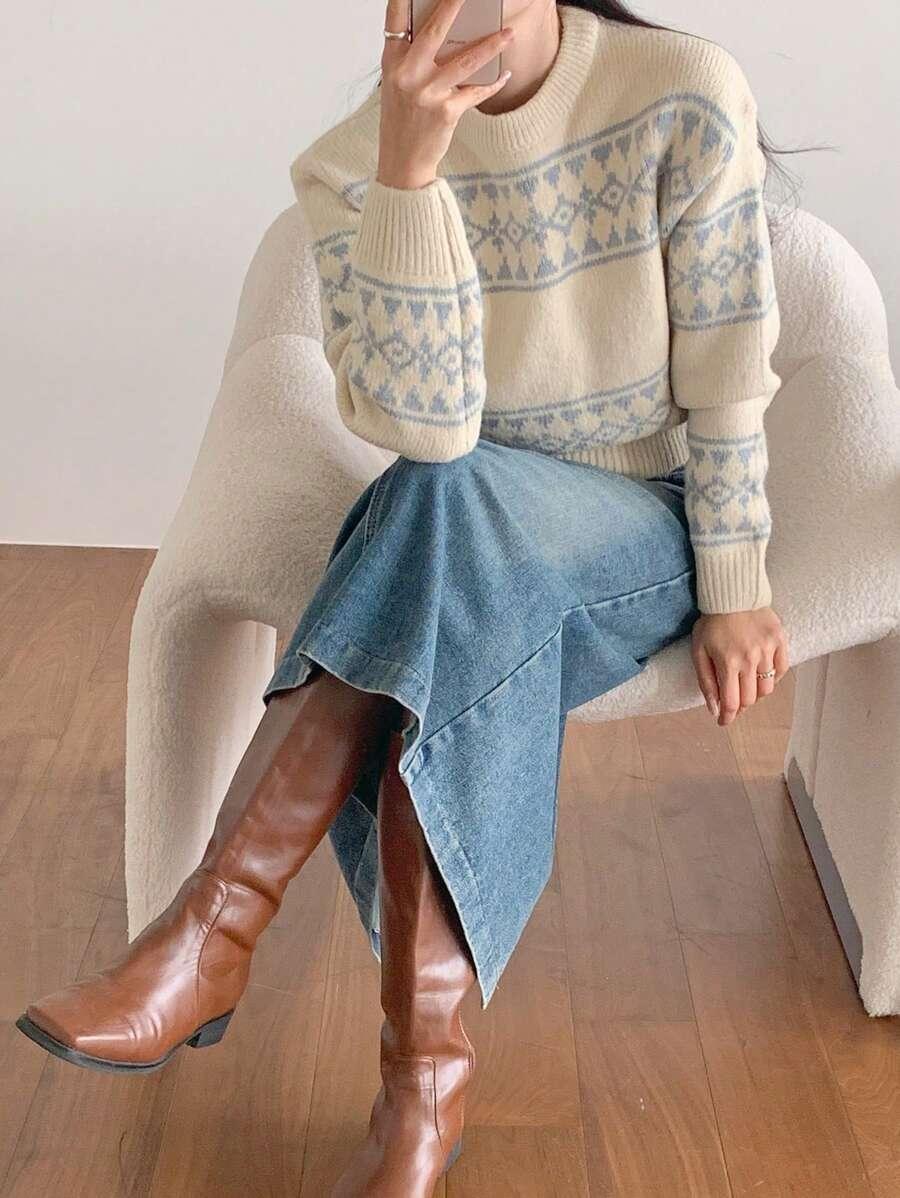 sweter długi rękaw 