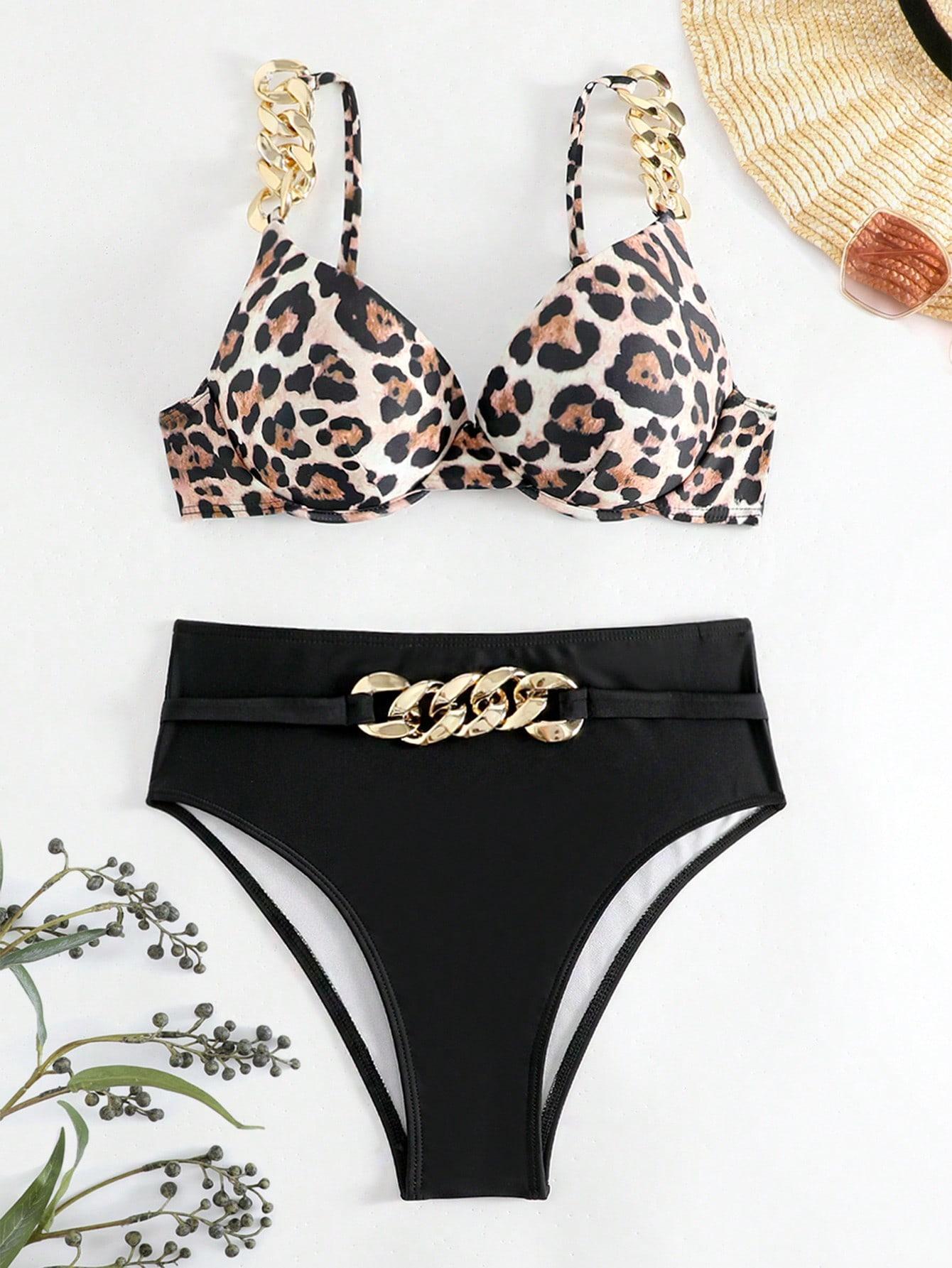 DWUCZĘŚCIOWY STRÓJ KĄPIELOWY ANIMAL PRINT