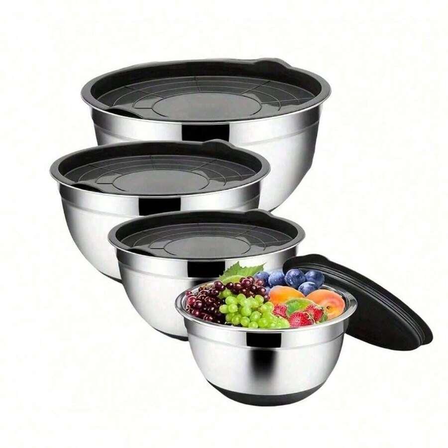 zestaw miski pokrywy 5 pack