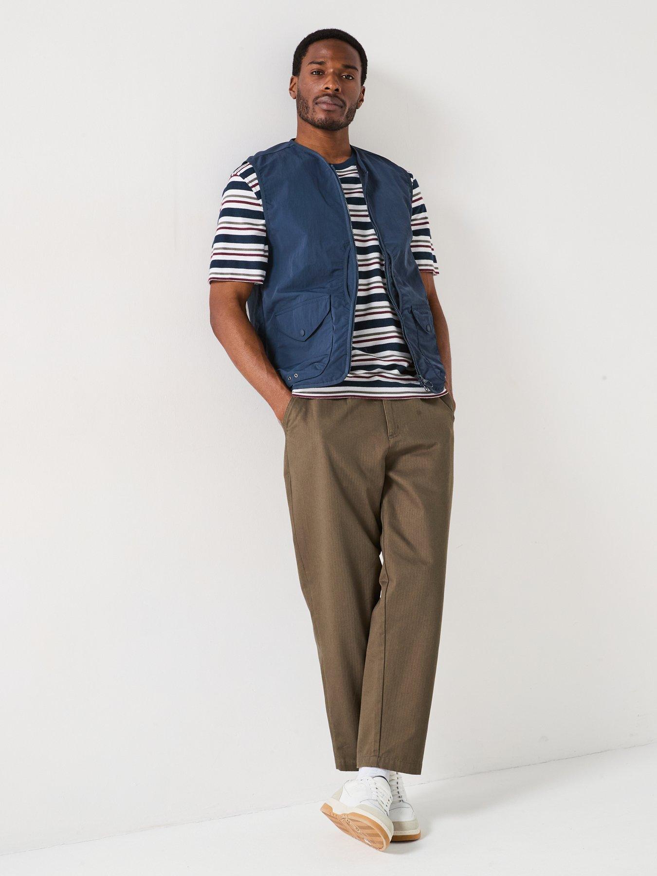 BARBOUR T-SHIRT MĘSKI W PASKI MTS1401NY91