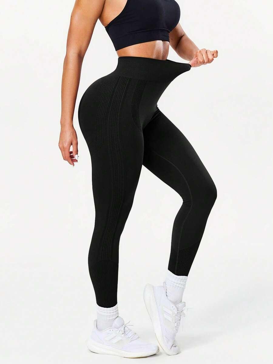 czarne sportowe legginsy