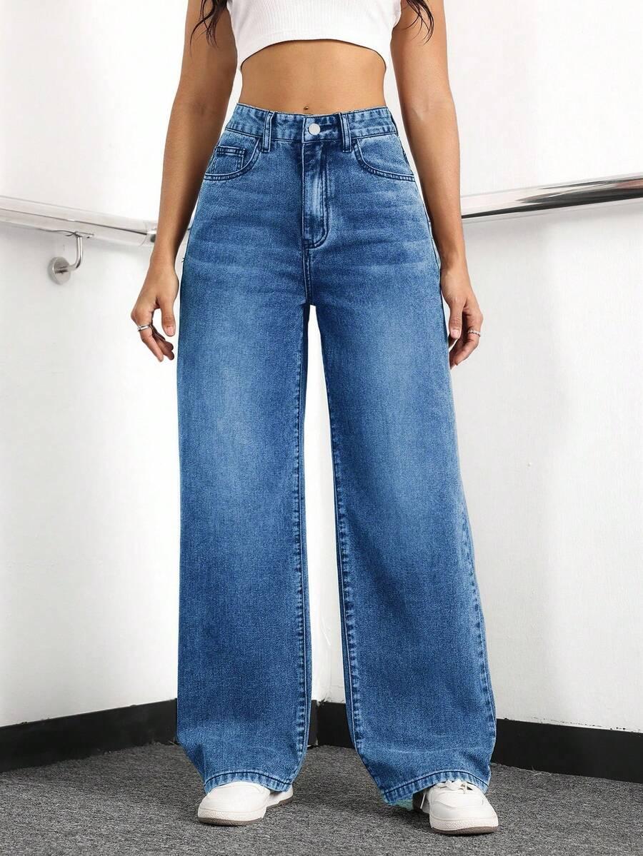 NIEBIESKIE SPODNIE JEANS