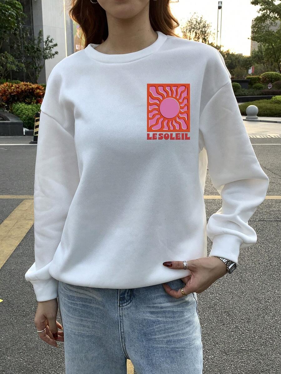 BIAŁA BLUZA PRINT
