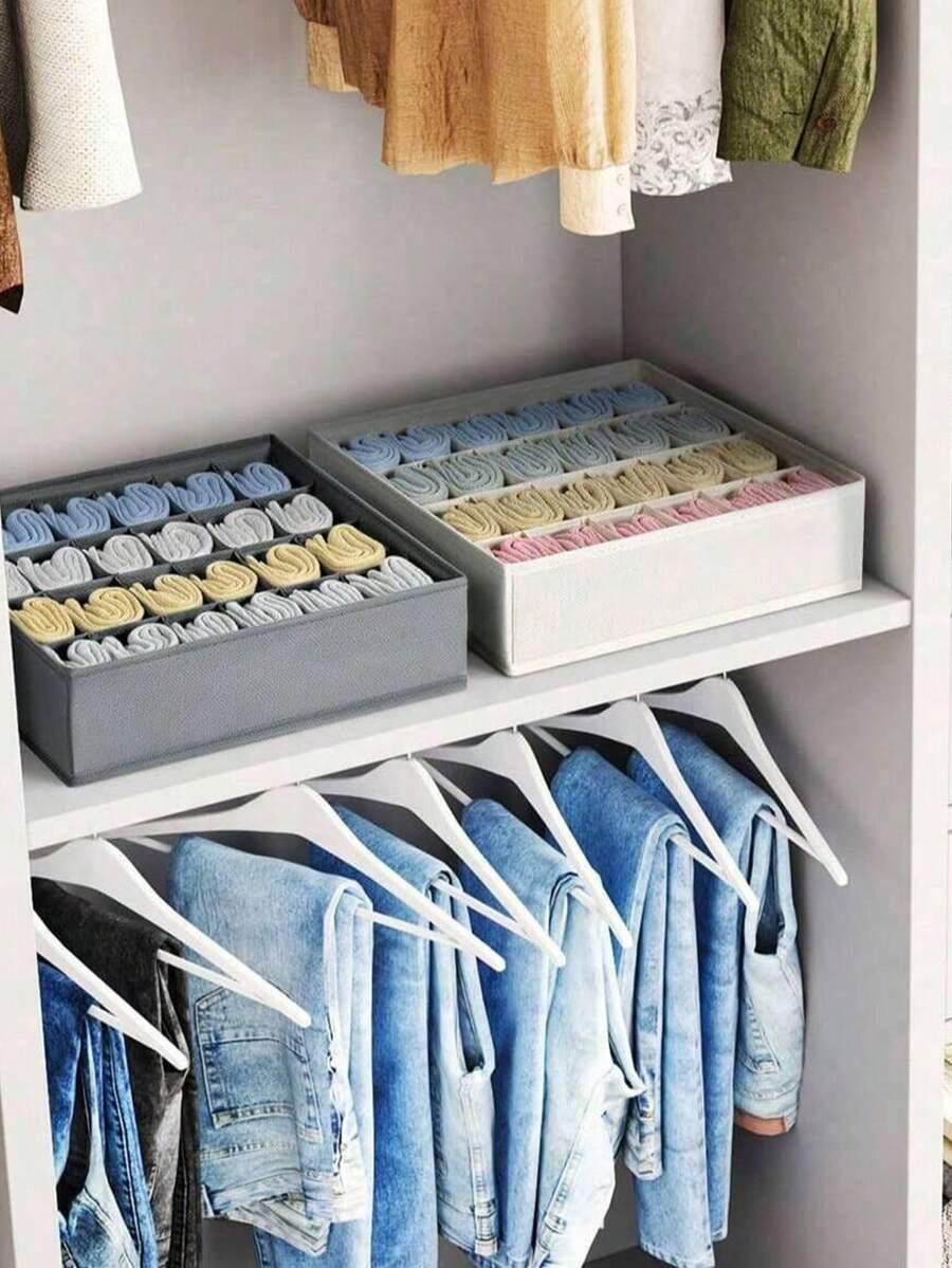 biały organizer na bieliznę 3-pack