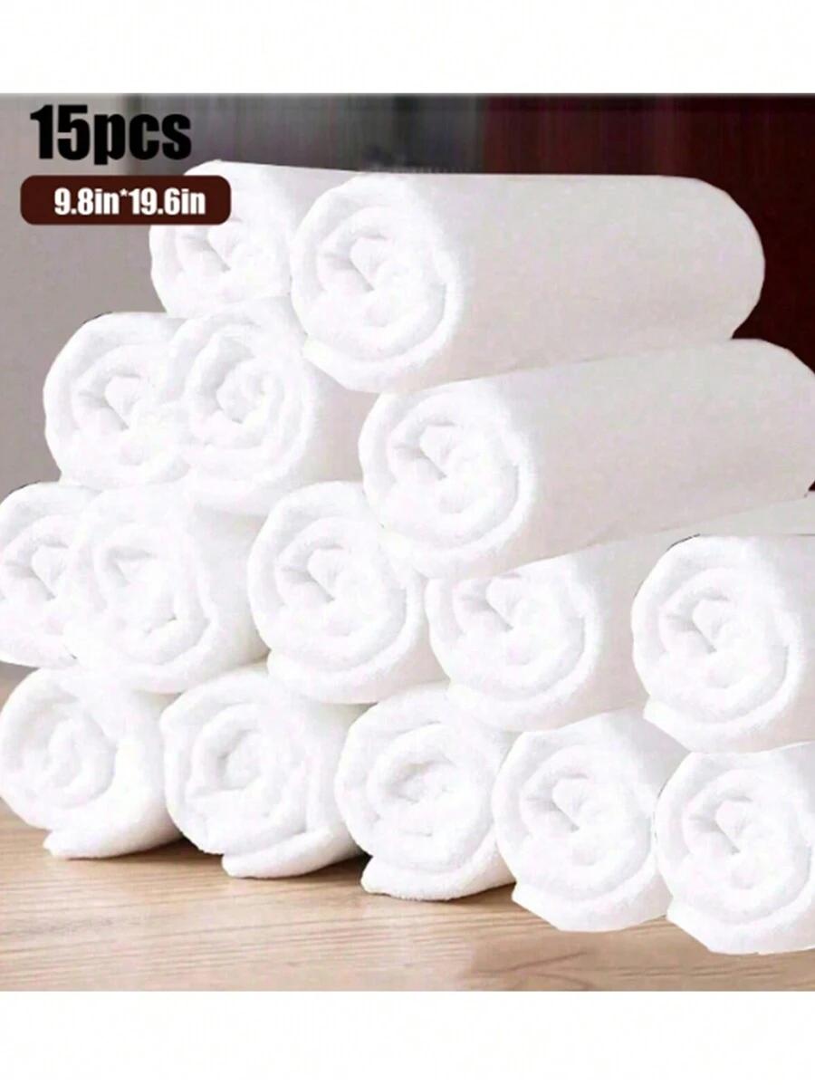 zestaw białych ręczników 15-pack