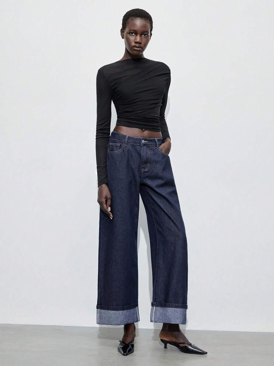 SPODNIE JEANS PROSTA NOGAWKA