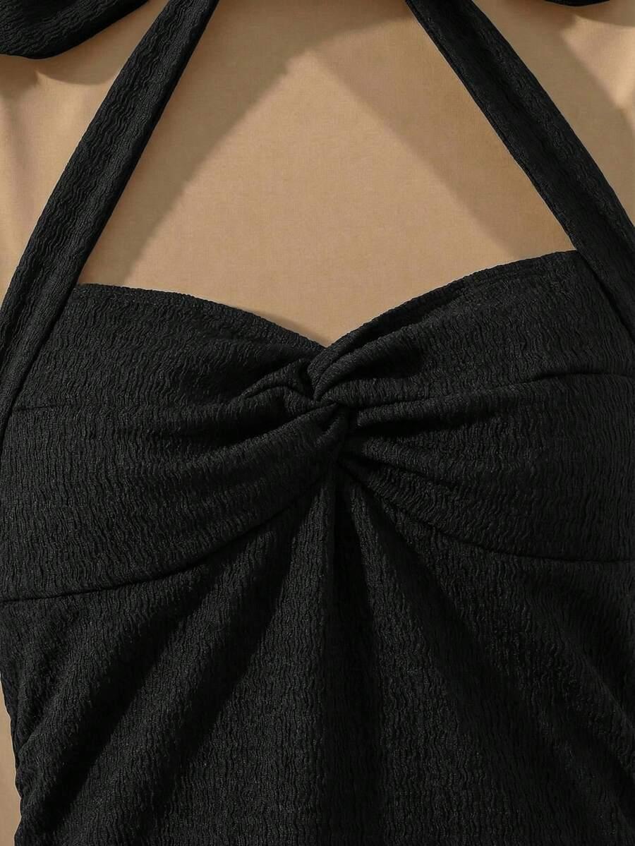 czarna mini sukienka